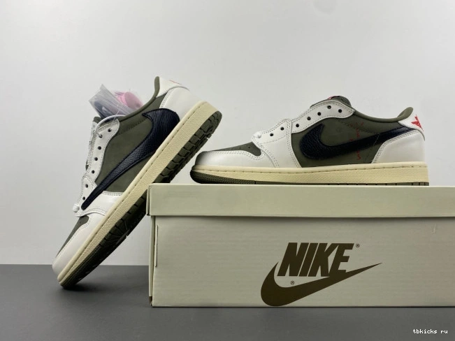 Rep TB X 1 OG AIR OLIVE TRAVIS MEDIUM JORDAN LOW SCOTT DM7866-200 0730